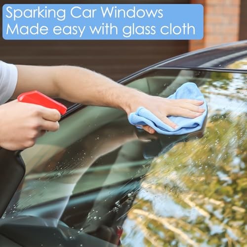 Pack Microfiber Glass Cleaning Cloth 16 Inch X 16 Inch Polishing Cloths 12