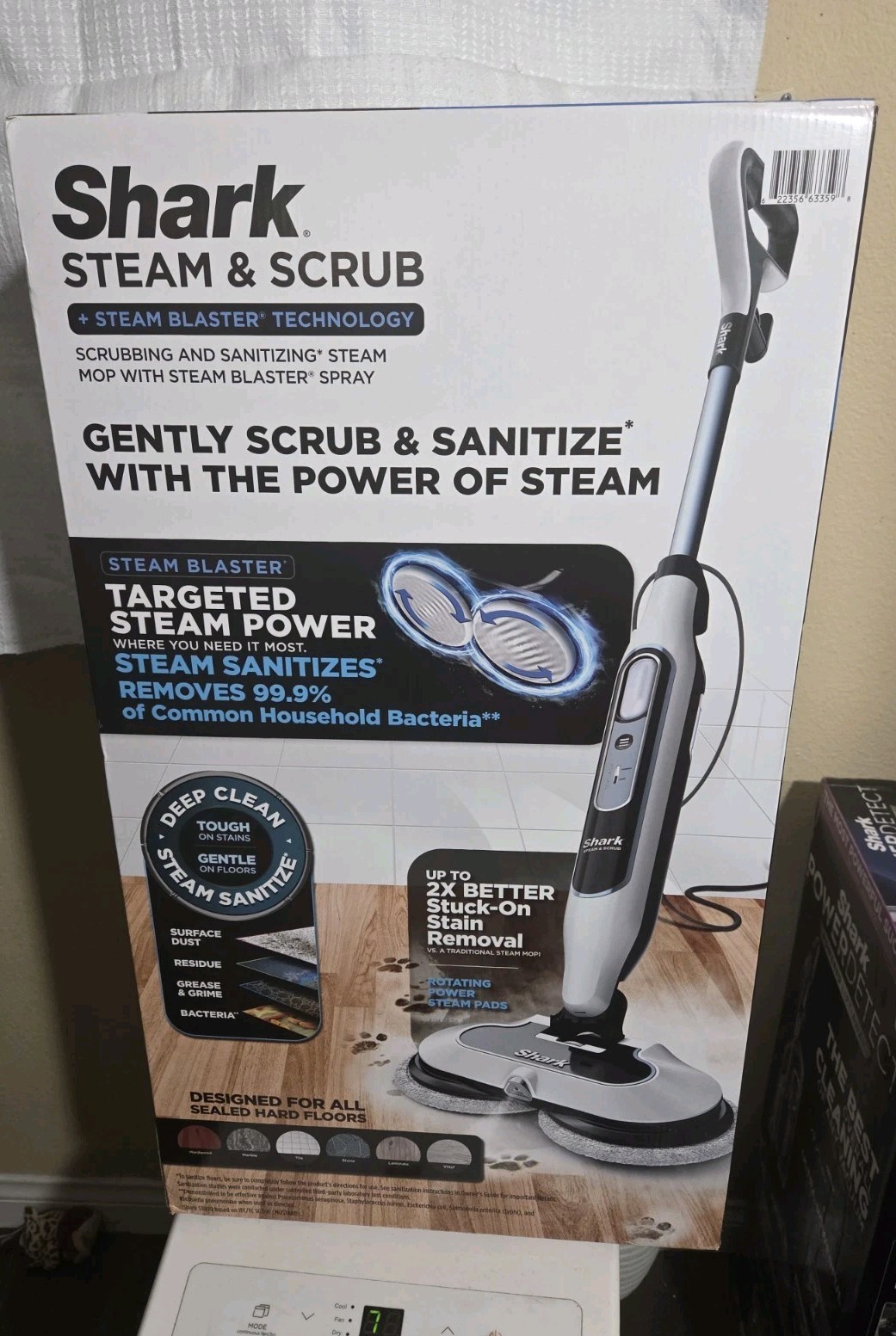 New Shark Scrub and Sanitize Steam Mop S7001