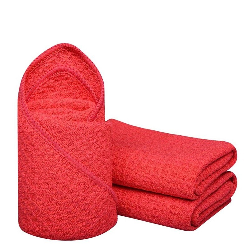 CarCarez Red Microfiber Towels 16″x24″ 380GSM 120PCS Bulk Detailing Towels