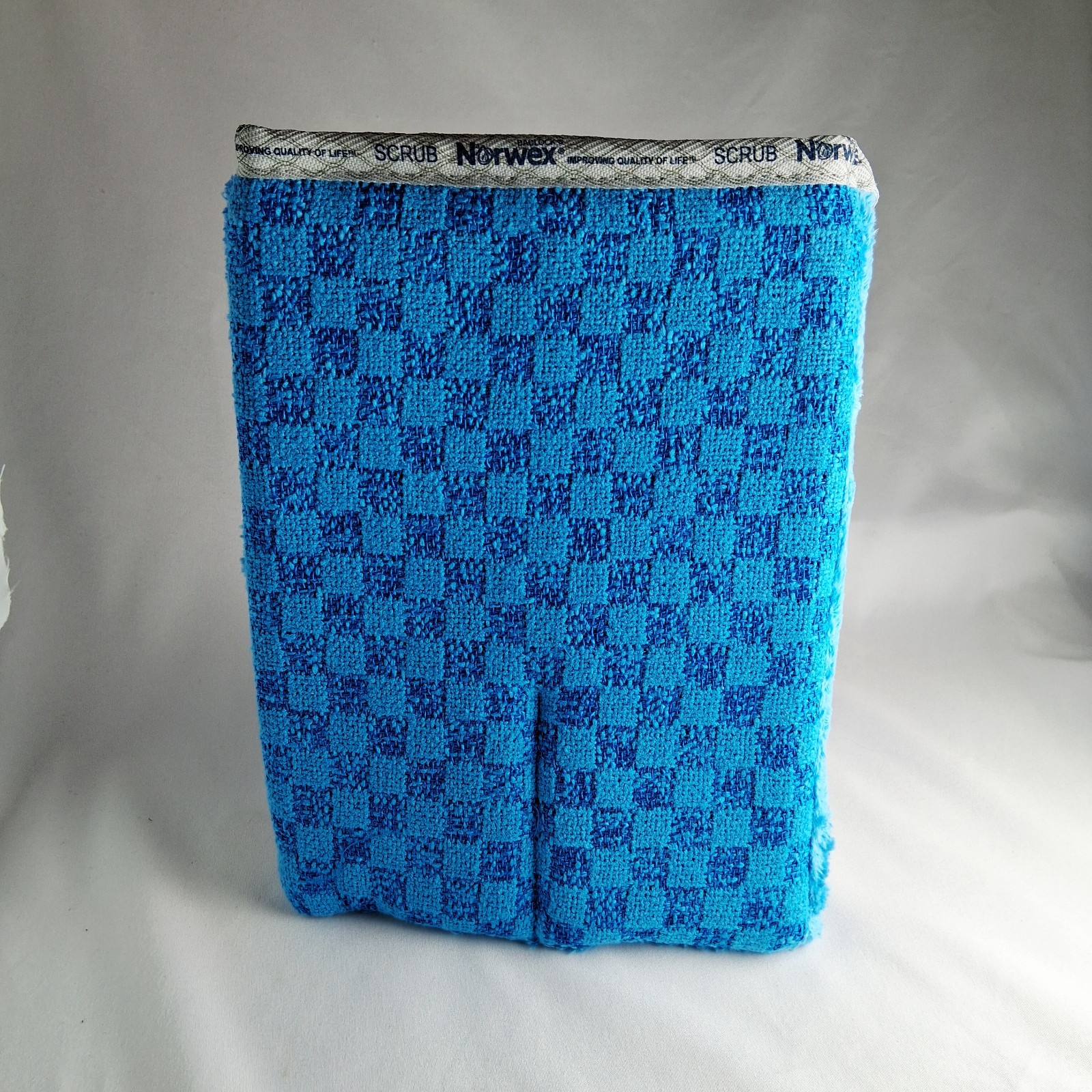 NEW Norwex 2-in-1 Bathroom Scrub Mitt | Blue | BacLock | Bathtub & Shower
