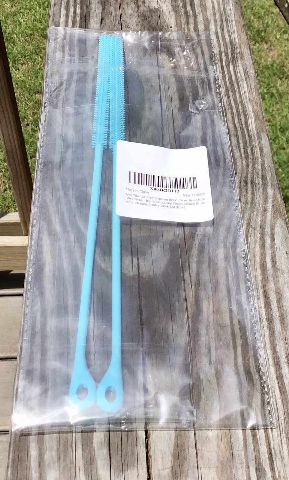 2 PC Silicone Straw Cleaner Brush Size XL