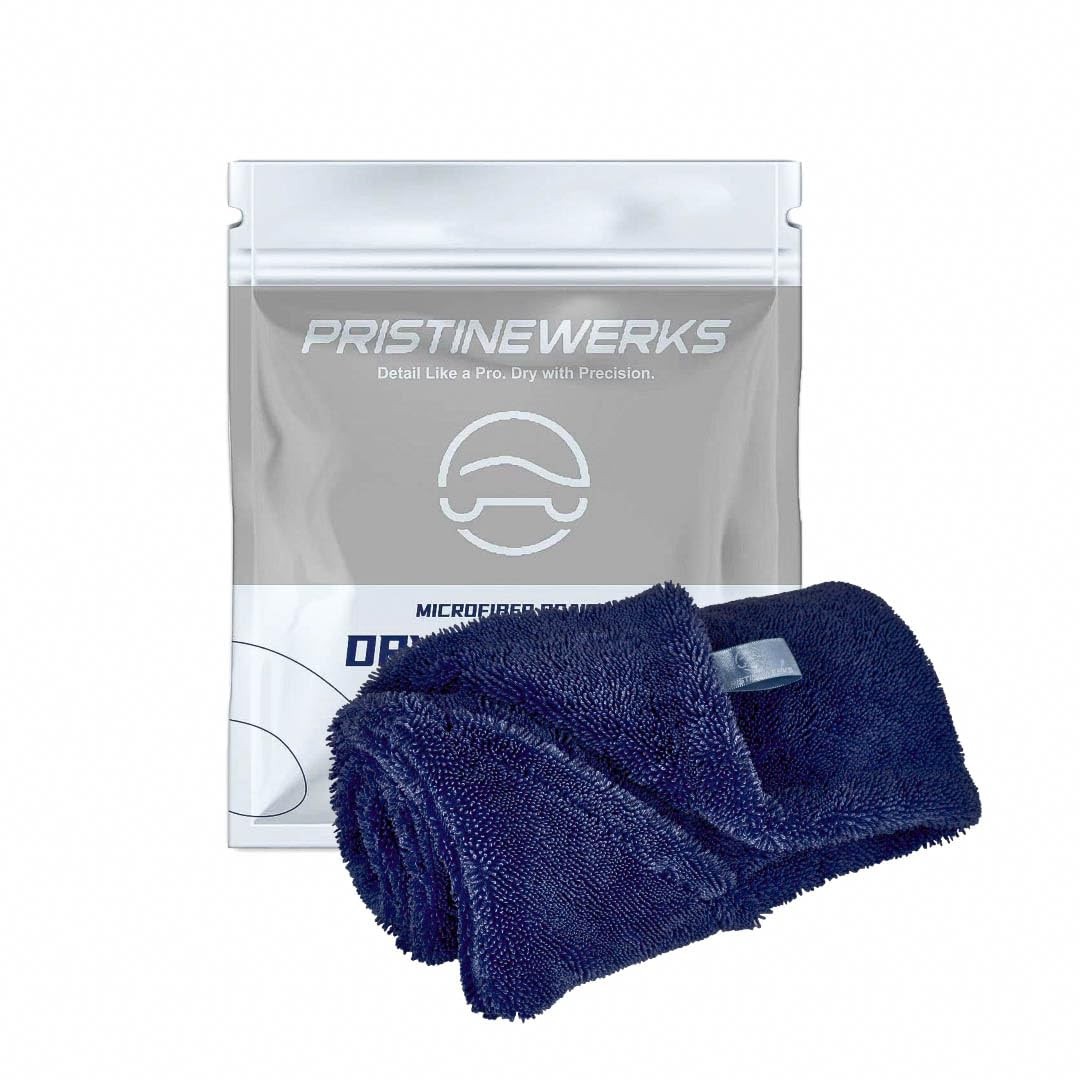 Premium Car Drying Microfiber Towel, Double Sided, Hand Pockets, Easy Grip, 1…