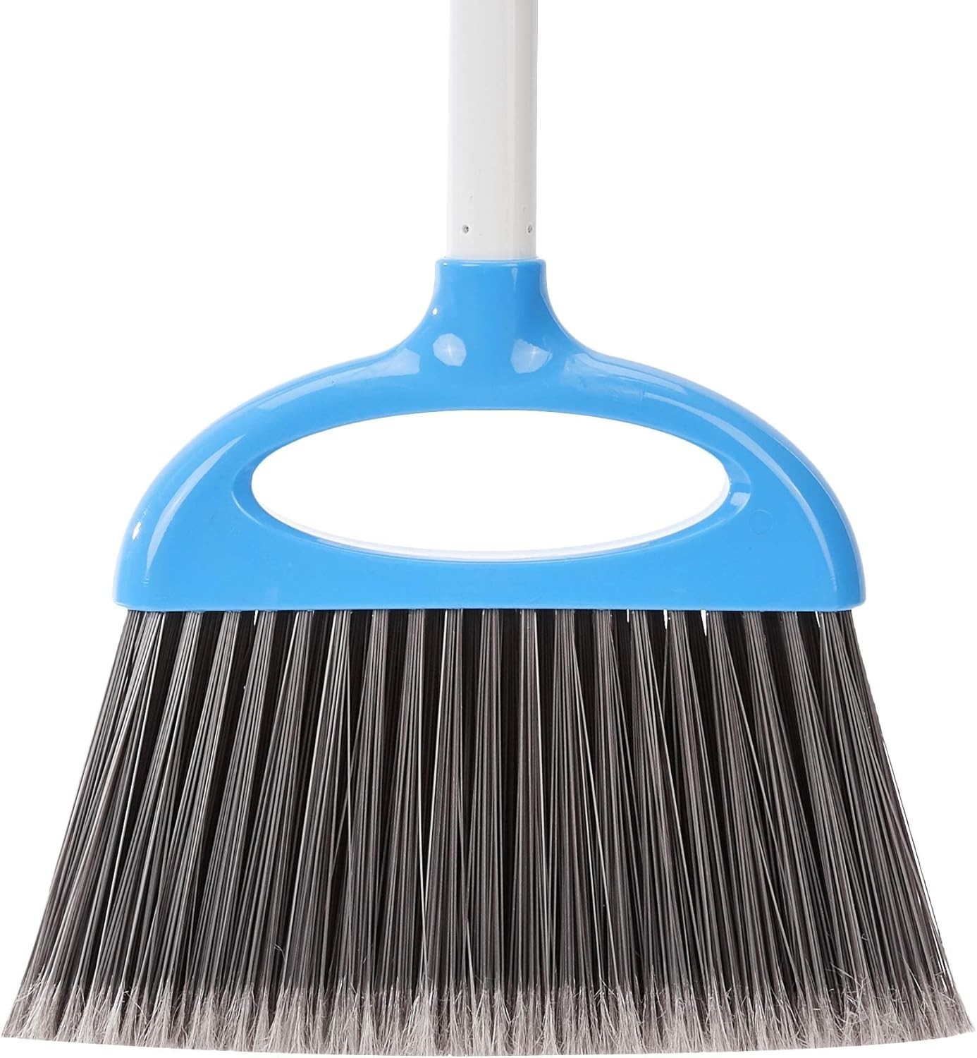 Innovative Blue and White Broom and Dustpan Set with Maximum Dust Pickup Power
