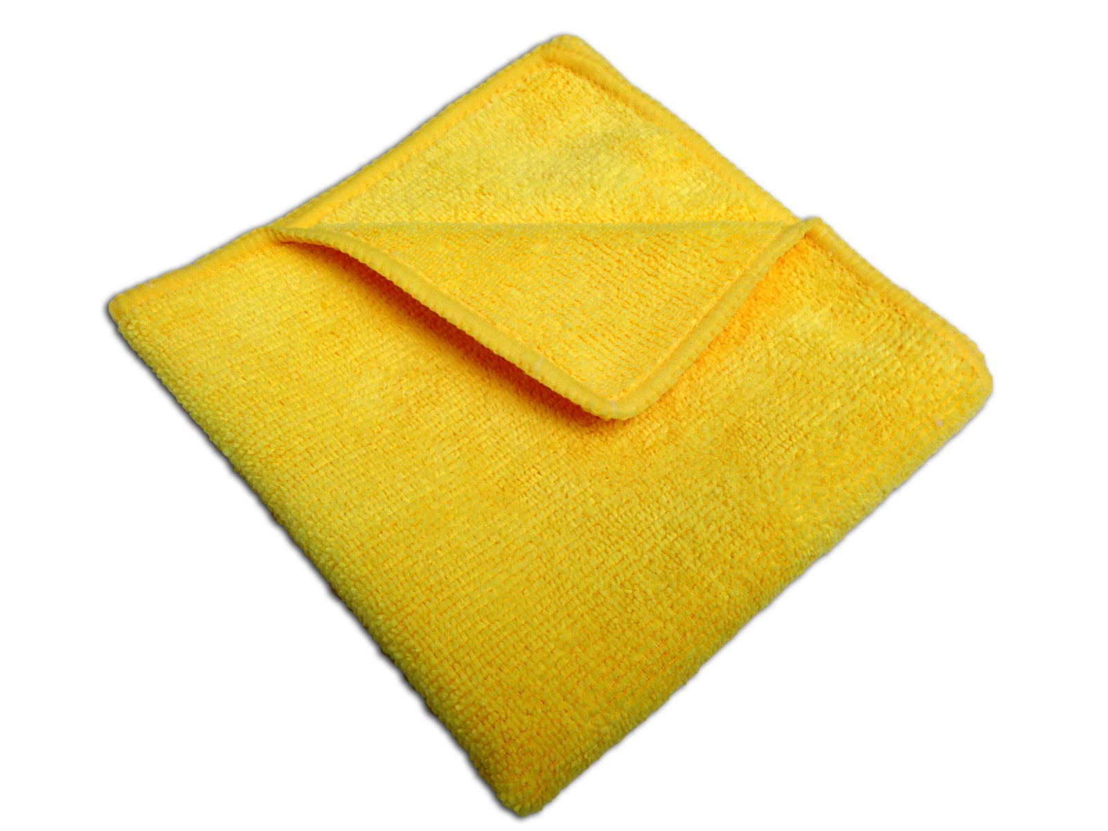 240 Case 16″x16″ Economy Grade Microfiber Cleaning Cloths Towels 220GSM Yellow