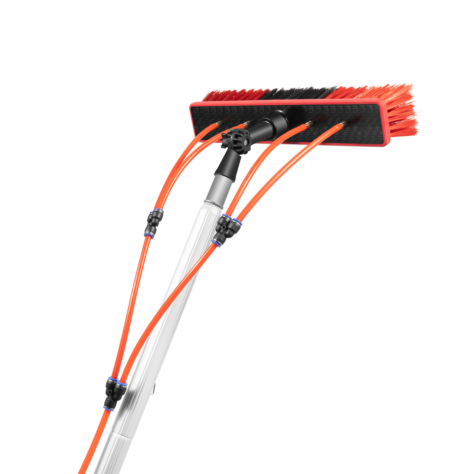 Window Solar Panel Cleaning Extendable Telescopic Pole Water Fed Brush Washer