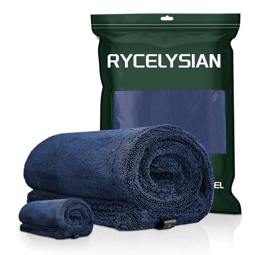2-Pack 24″x36″ Twisted-Loop Car Drying Towel 1500GSM – Twisted Loop