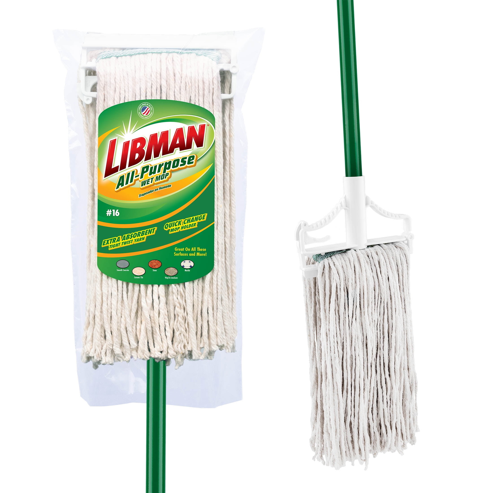 Cotton Blend Wet Mop Cut End All Purpose