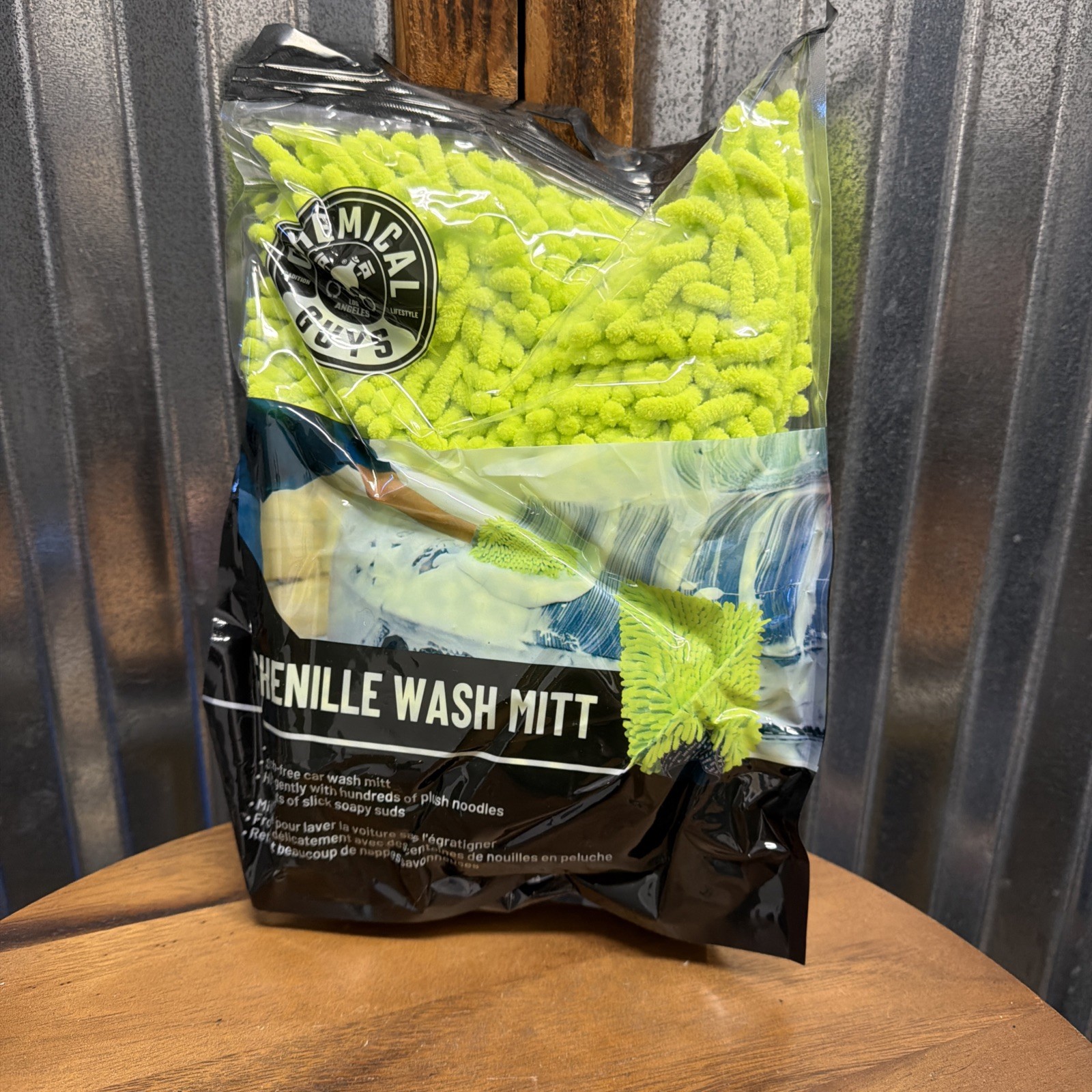Chemical Guys MIC493 Chenille Premium Scratch-Free Microfiber Wash Mitt, Lime