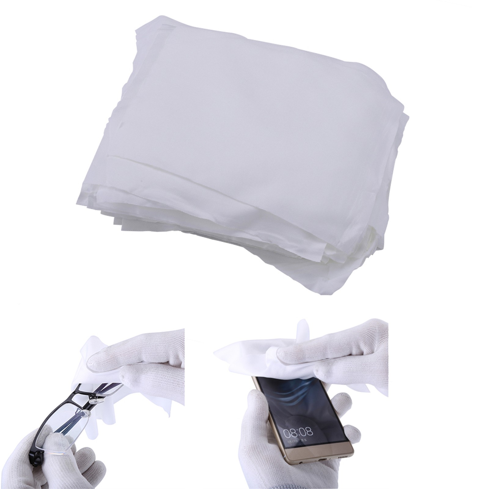 100pcs Bag 6inch Phone LCD Repair Clean Cloth Anti Static Microfiber Cleanro AP9