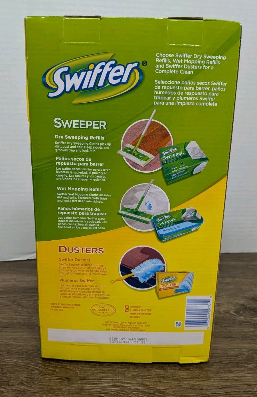 Swiffer Sweeper Duster Starter Kit 3 in 1 Sweeper 6 Dry 4 Wet Mop Dust Brand New