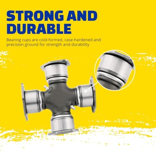 DRiV Premium Universal Joint – Greaseable U-Joint with Nitrile Rubber Grease