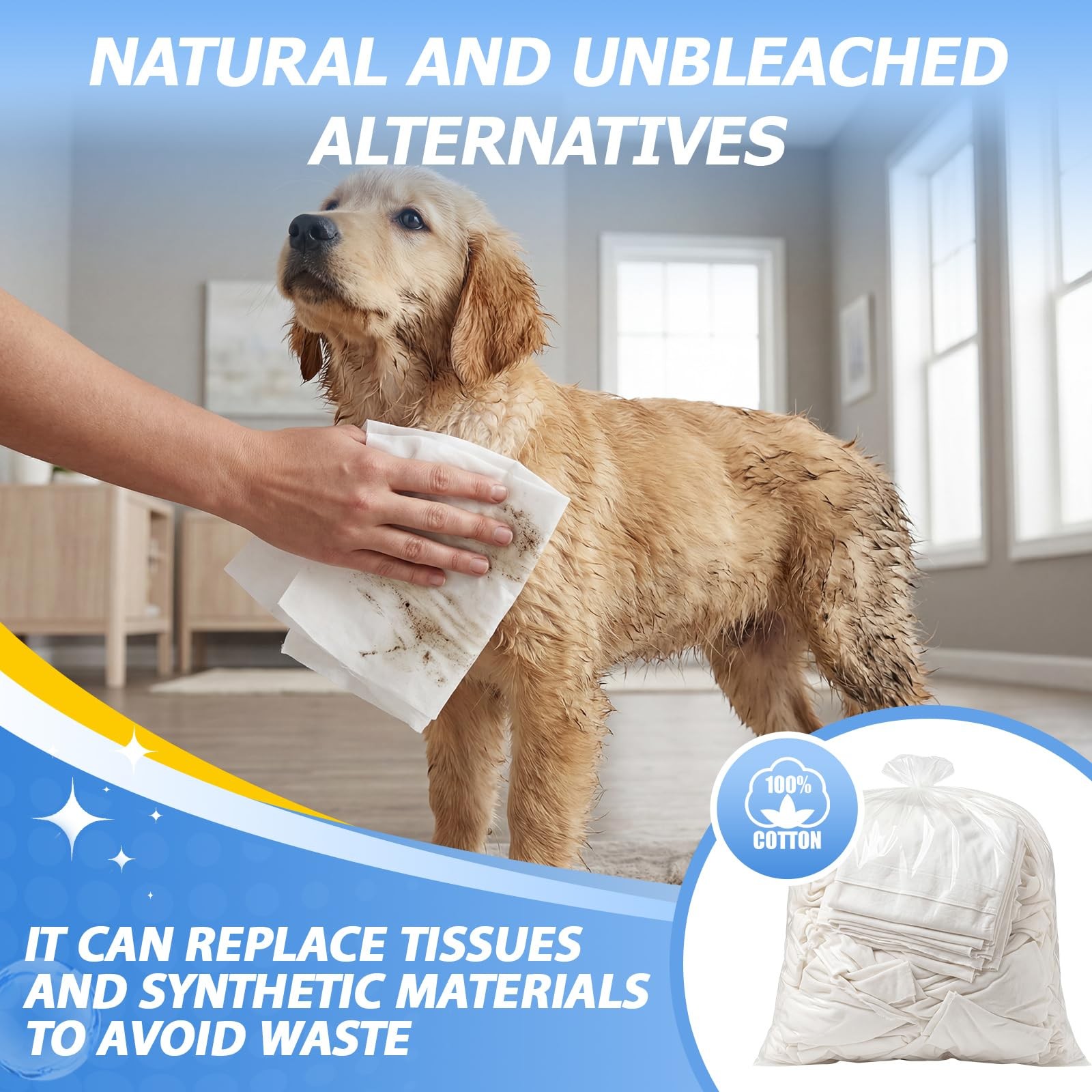 60 Pack Terry Cloth Towels for Cleaning, 14″ x 17″, 100% Cotton Washable Heav…