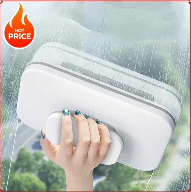 1pc Double-Sided Magnetic Window Cleaner Glass Wiper Household Scraper – NEW
