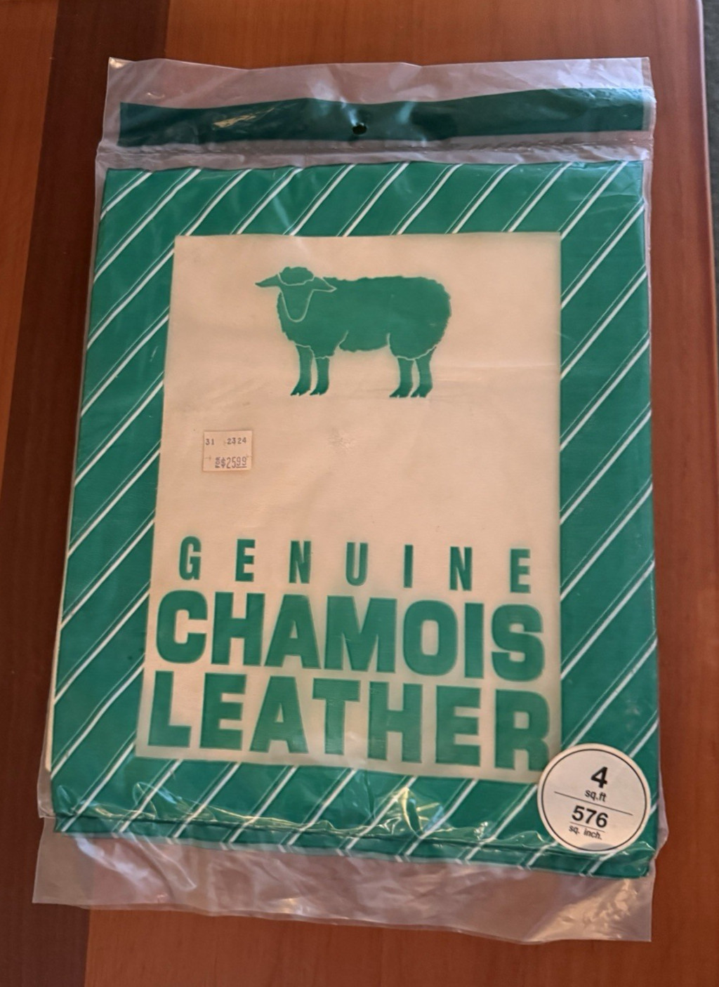 Premium Chamois Genuine Leather 4 Square 576 sq inch MADE IN BELGIUM NIB