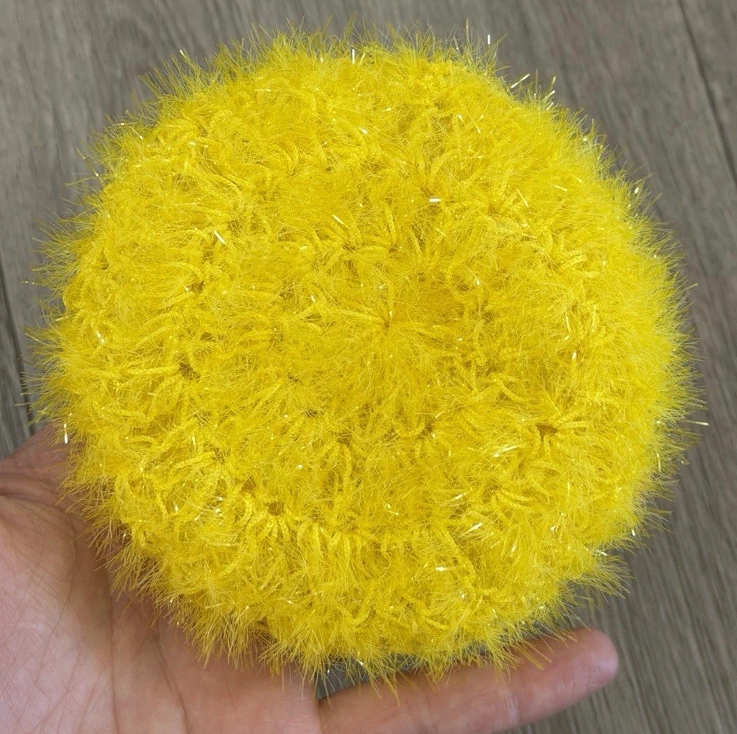 Double Sided Dish Scrubby Pot Scrubby Sparkle Dishcloth 3.75” Diameter Reusable