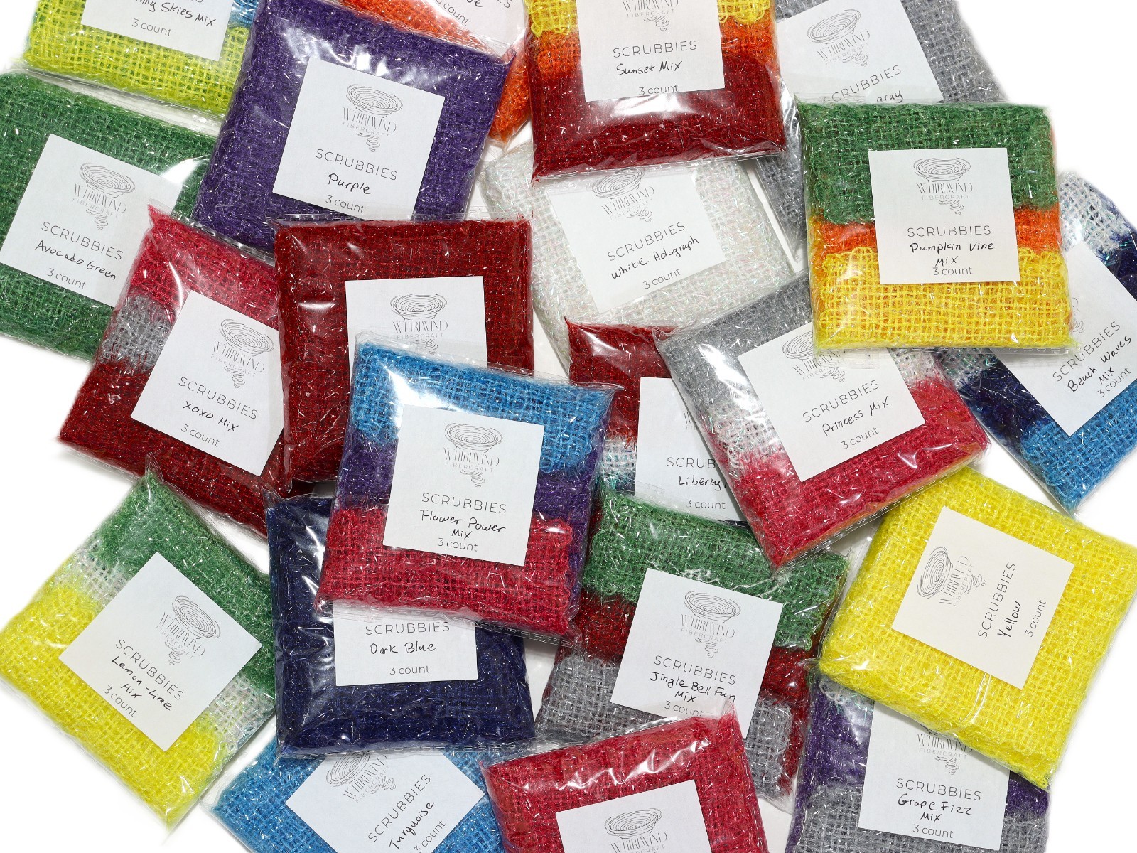 Kitchen Scrubbies Sparkling 3-Count Color Mix Dish Scrubbers