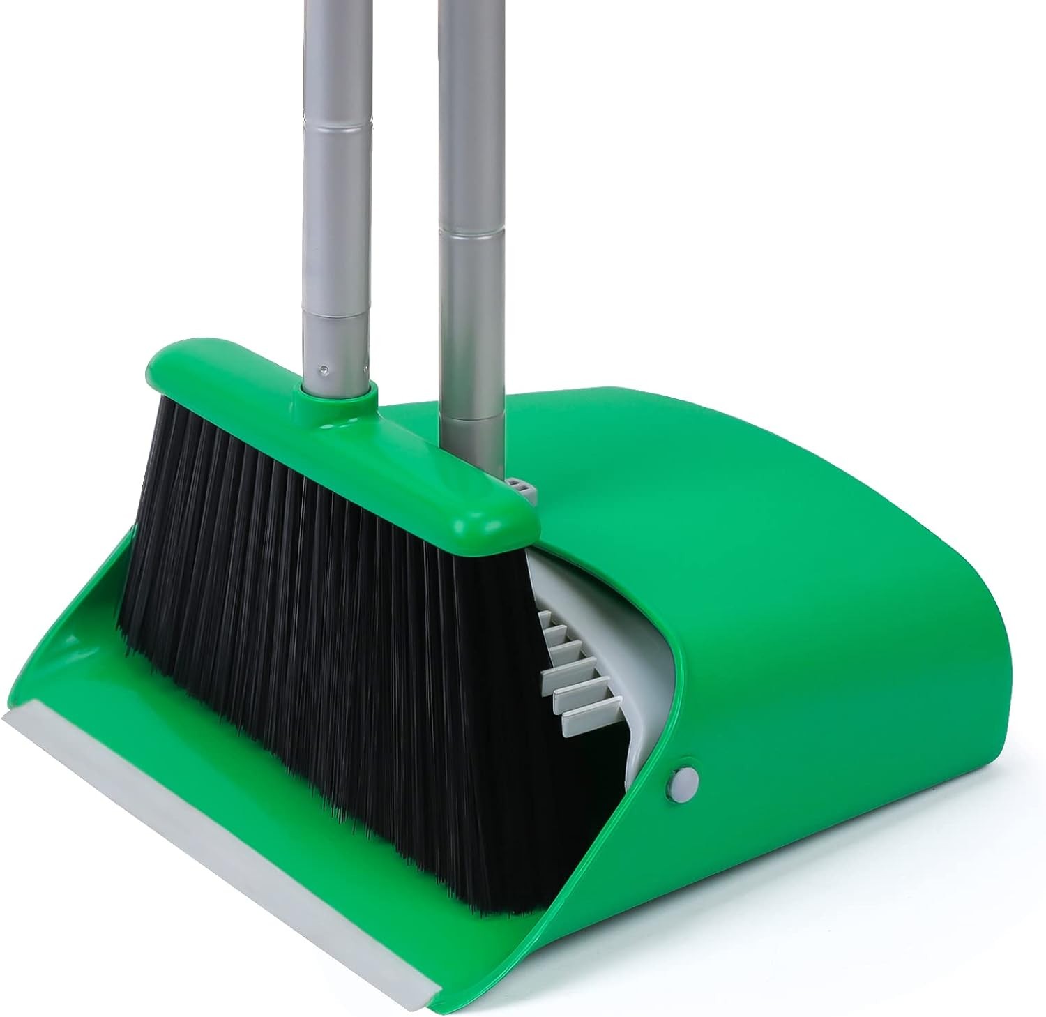TreeLen Broom and Dustpan Set, TreeLen Broom with Dust Pan with Long Handle C…