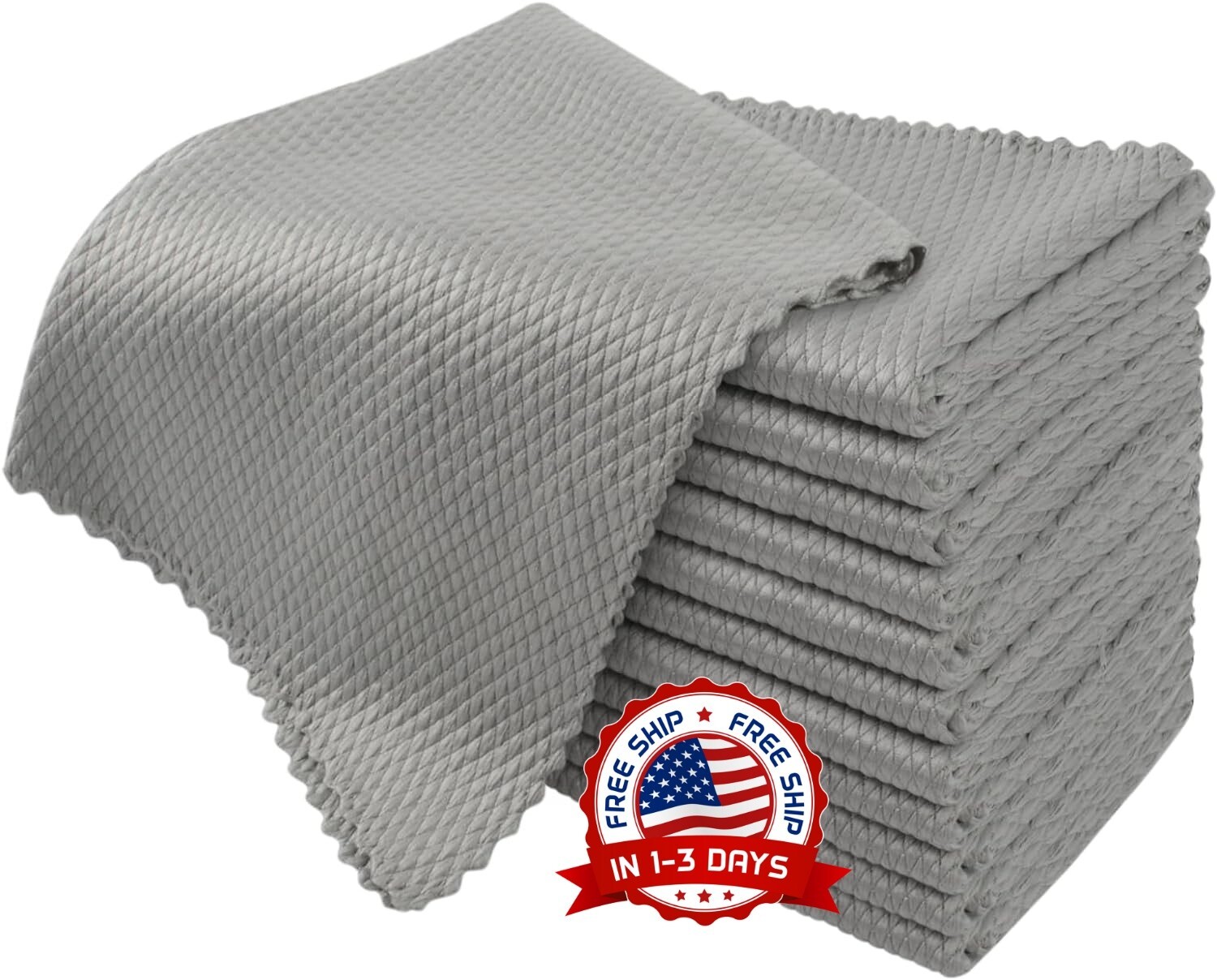 12 Toallas De Microfibra 12 x 12 Secado Rapido Para Limpieza Autos Carros Cocina
