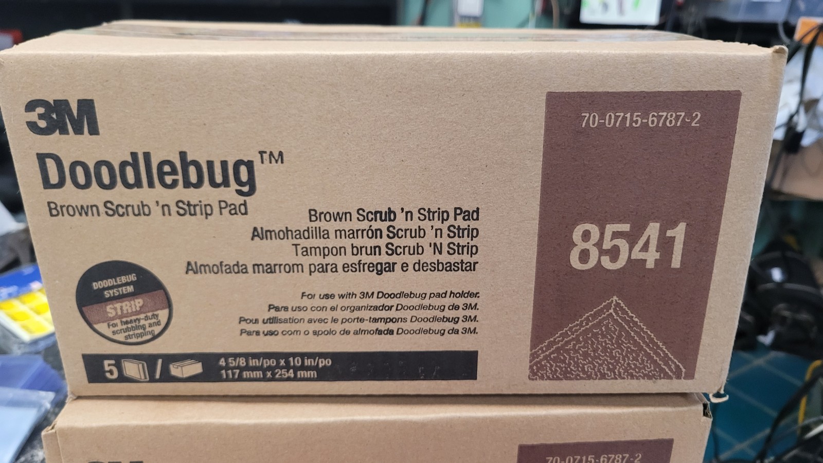 3m Doodlbug Lot 10x Bron Scrub Stip Pads 2x Boxes 854 & Head 6472