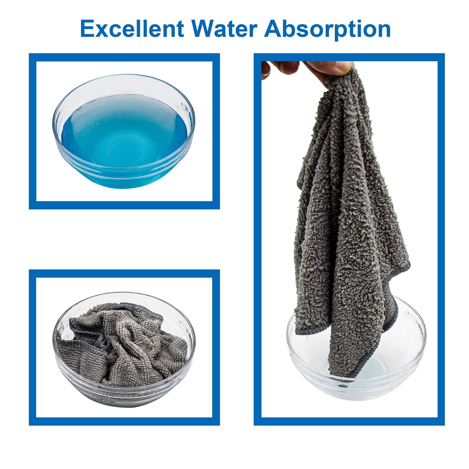 FIXSMITH Microfiber Cleaning Cloth – Pack of 50, 50pk, 3 Colors Assorted