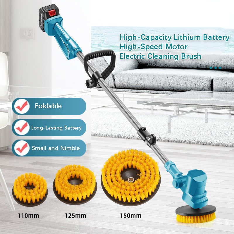 Cordless Spin Scrubber Turbo Scrub Electric Cleaning Brush Carpet Floor Cleaning