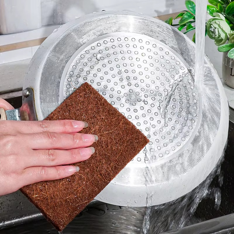 5/10/20PCS Sisal Microfiber Sponge Eco-Friendly Natural Fiber Sponges Kitchen Di