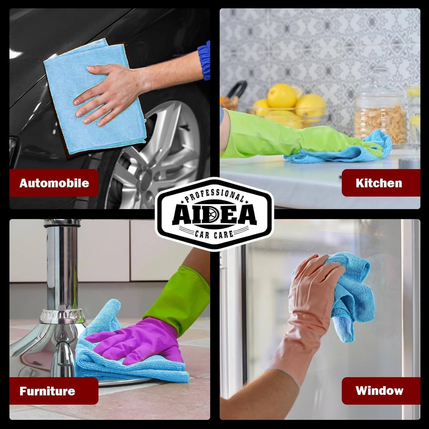 Bulk Microfiber Towels 150 Pack – Lint-Free Cleaning Cloth