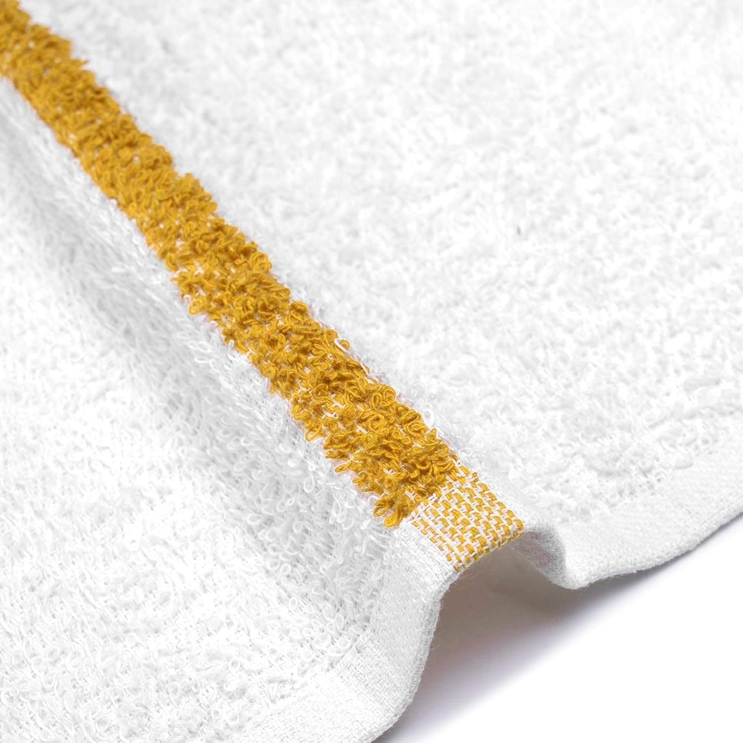 Bar Mops Gold Stripe Pack of 60 Kitchen Towels 16×19 Multi-Purpose for Home,