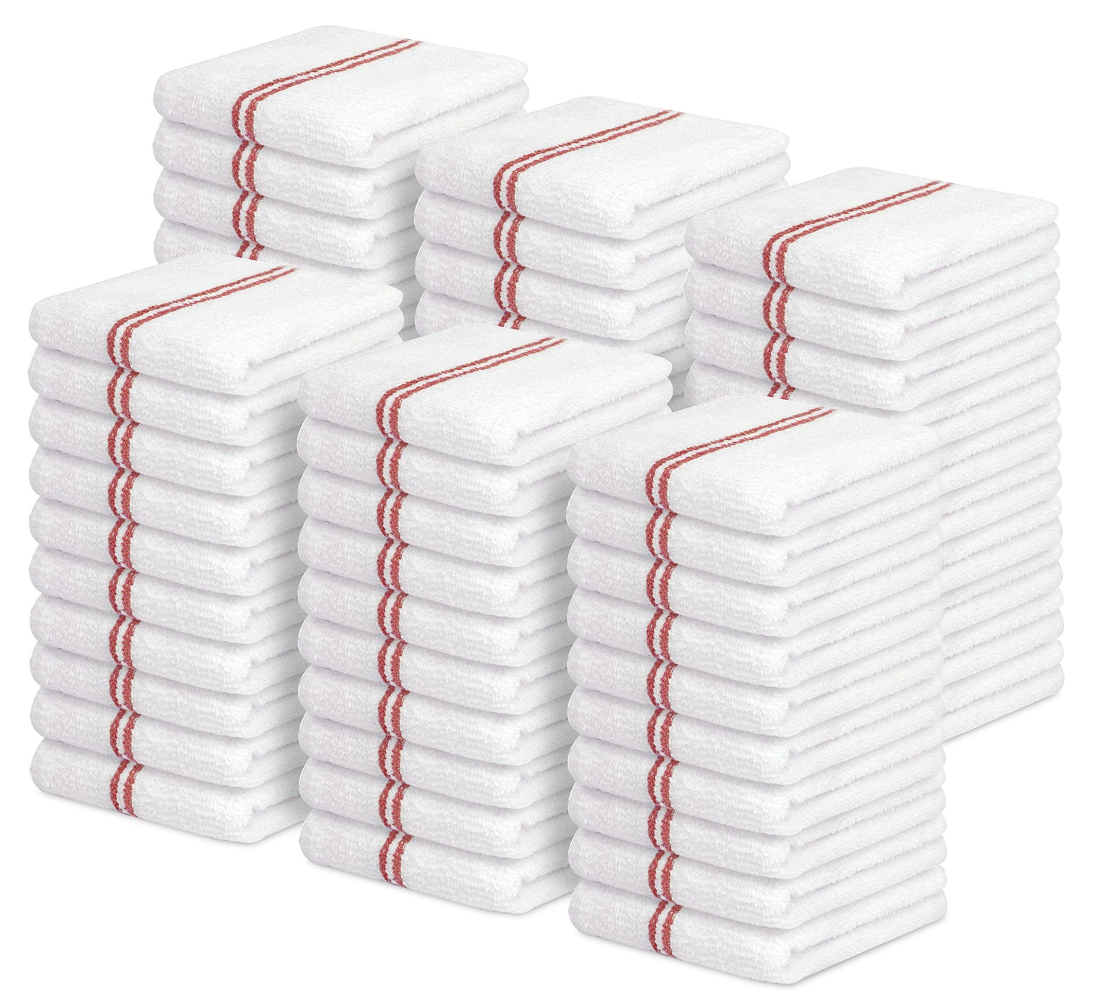 Terry Bar Mop Towels (Value Pack of 60) Size 16″x19″ – Absorbent and Durable,…