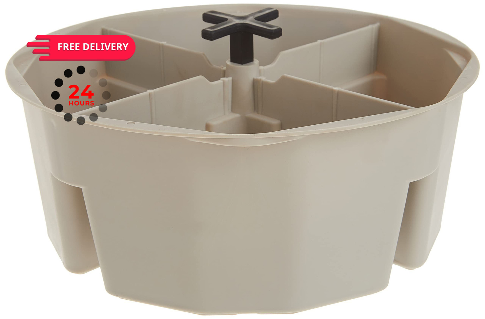 Custom Leathercraft1154 4-Inch High, Full-Round Bucket No Size, Cream White