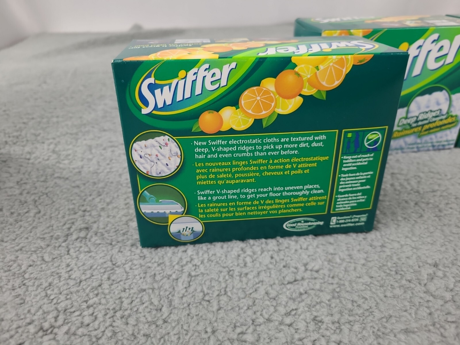4x Swiffer Sweeper Fresh Citrus Scent Disposable Cloths New Discontinued 16 Ct