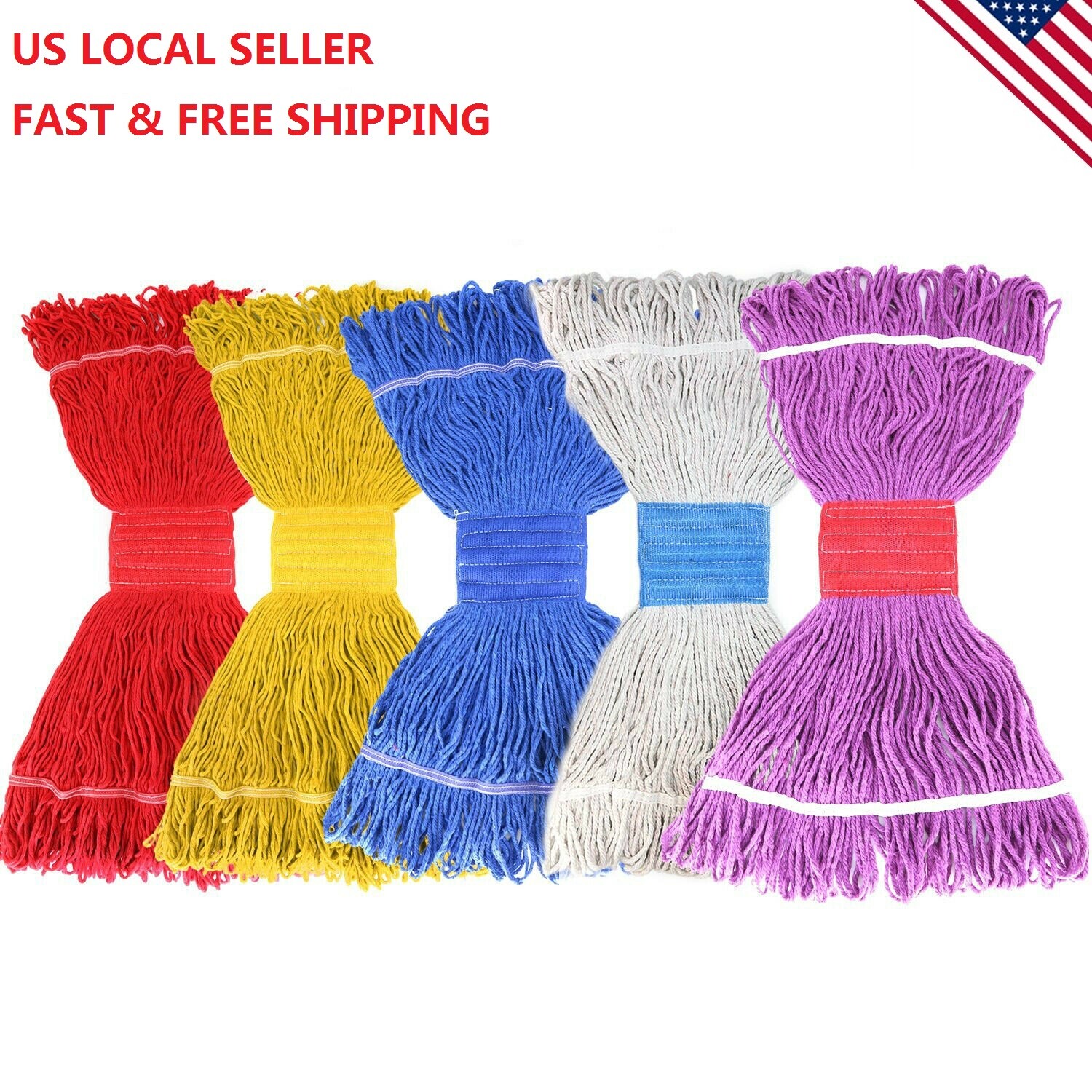 Industrial Grade Wringer Mop Head Refill Heavy Duty Loop End String Mop Refills
