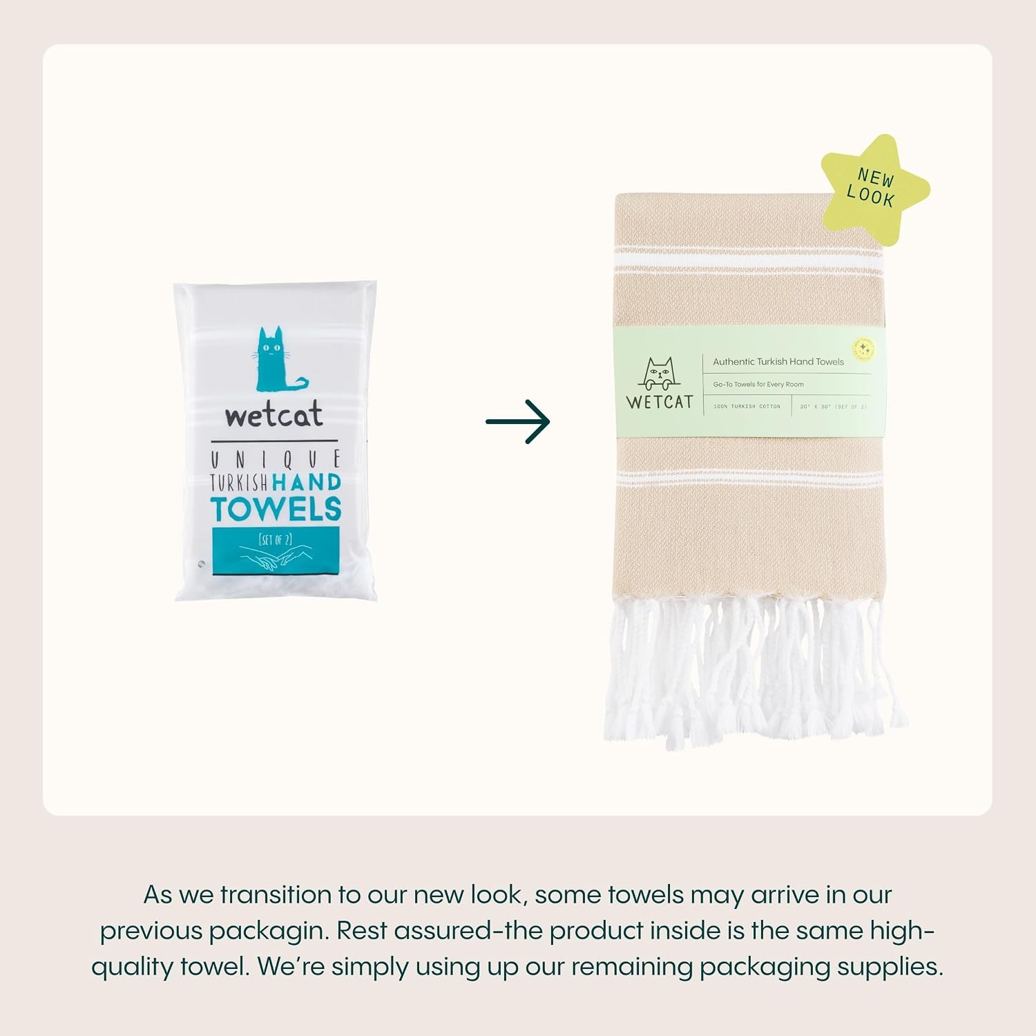 Turkish Hand Towels with Hanging Loop, Set of 2 (20″ x 30″) 100% Turkish Cotton,