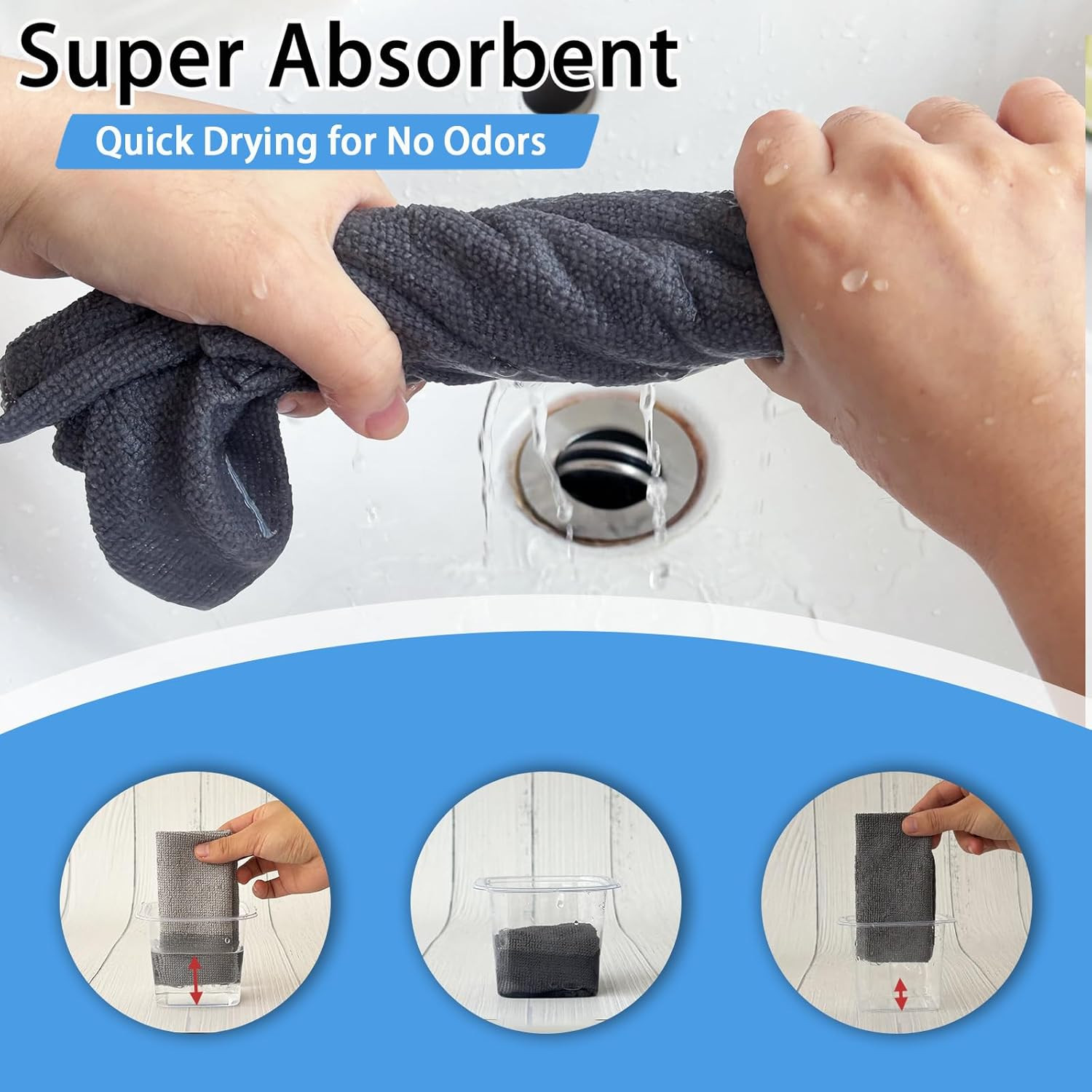 75 Pack Microfiber Cleaning Cloth Roll,Reusable Tear Away Microfiber