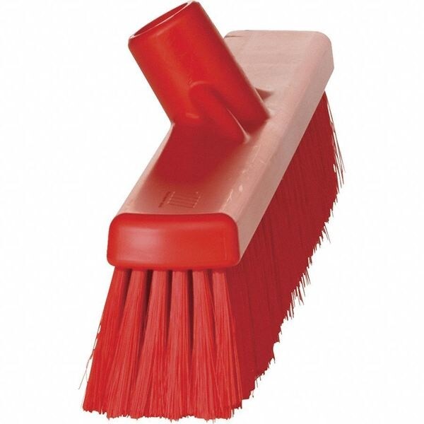 Vikan 31794 16 In Sweep Face Broom Head, Medium, Synthetic, Red
