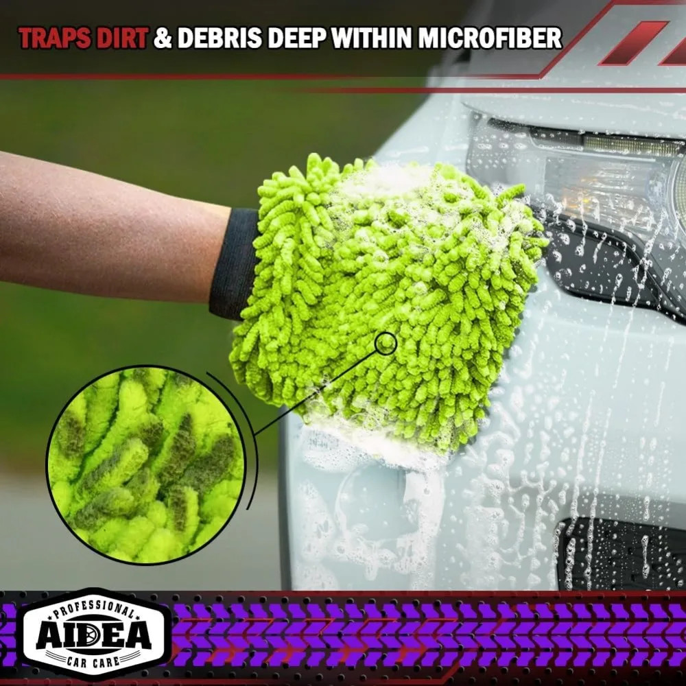 Electric Bicycle Car Cleaning Microfiber, 1/2-Piece Set Scratch Free and Lint Fr
