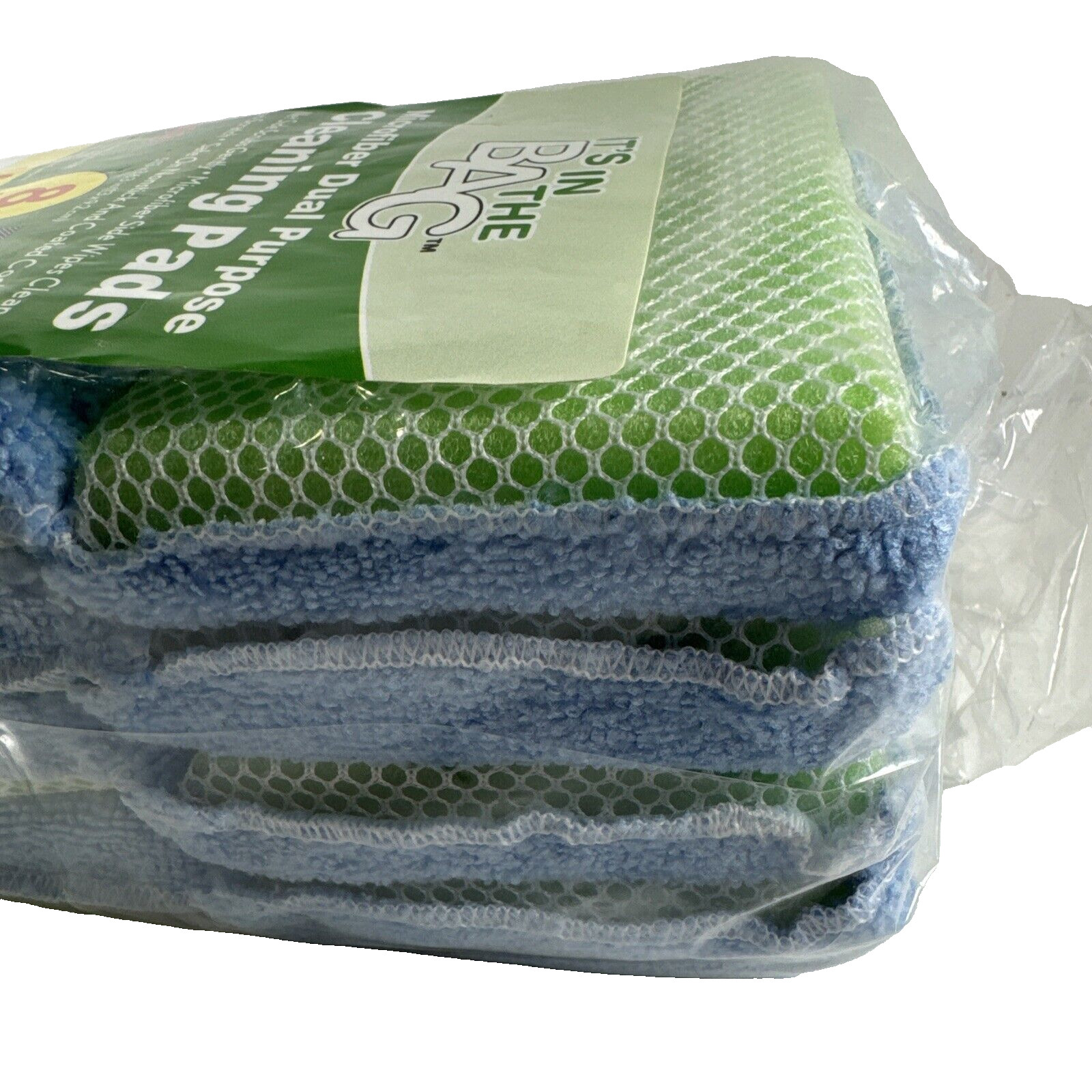 NEW LOLA Microfiber Cloth w Nylon Net & Microfiber Side Cleaning Pads – 8PK