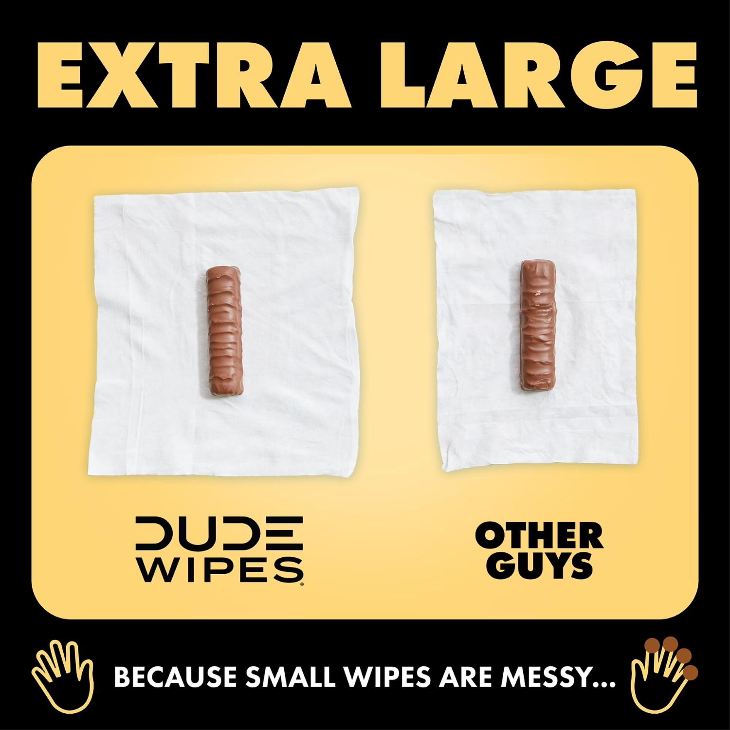 DUDE Wipes Shea Butter Flushable Wet Wipes 240Ct – Extra Large, Septic Safe