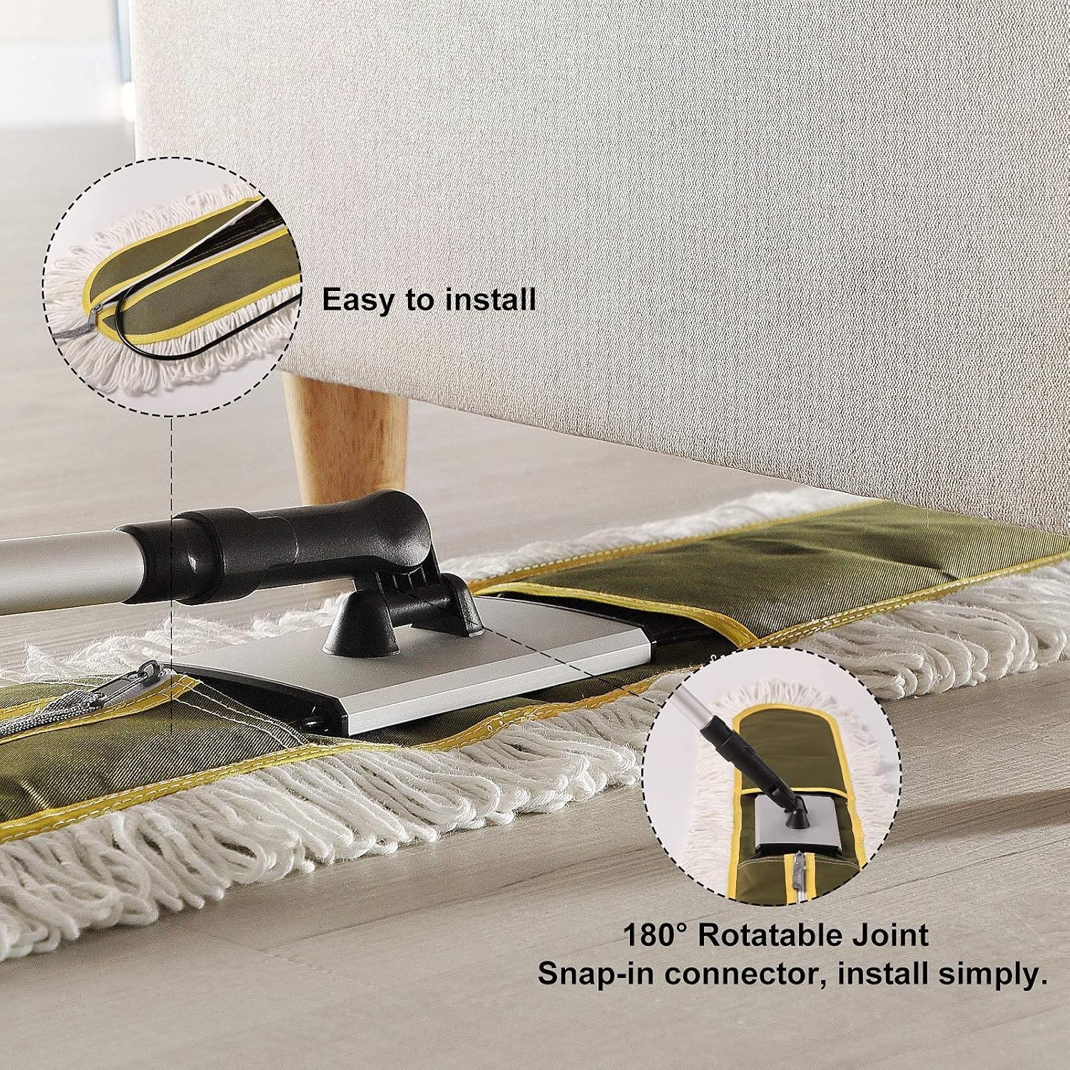 Heavy Duty Commercial Green Floor Dust Mops 36 Inch Heavy Duty Floor Cleaning