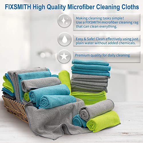Microfiber Cleaning Cloth – Pack of Microfiber Towels for 50 3 Colors Assorted