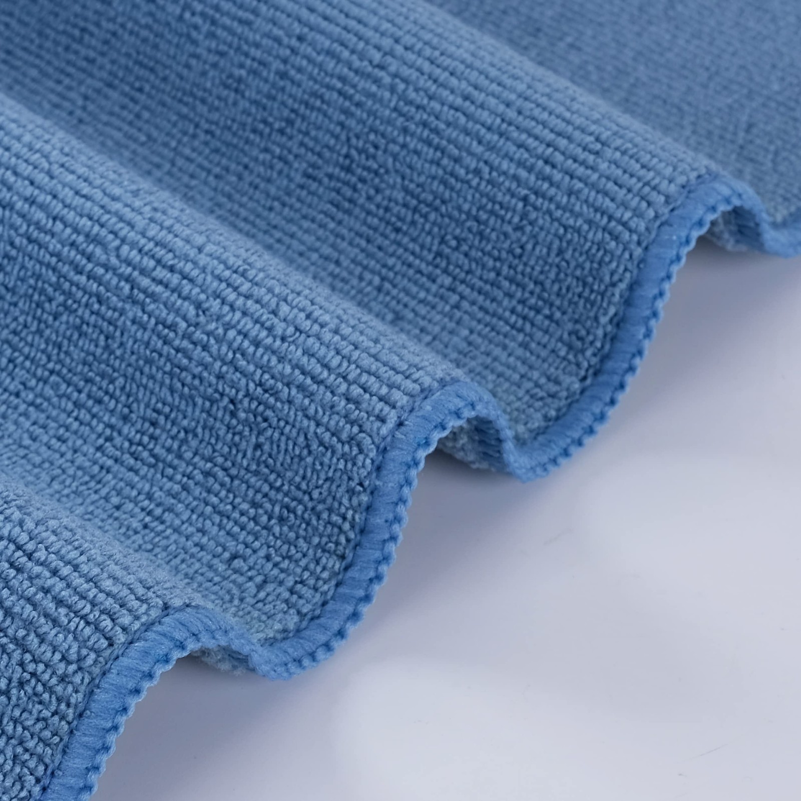 POLYTE Microfiber Cleaning Towel 16×16, 12 Pack Professional, Blue,camel,gray