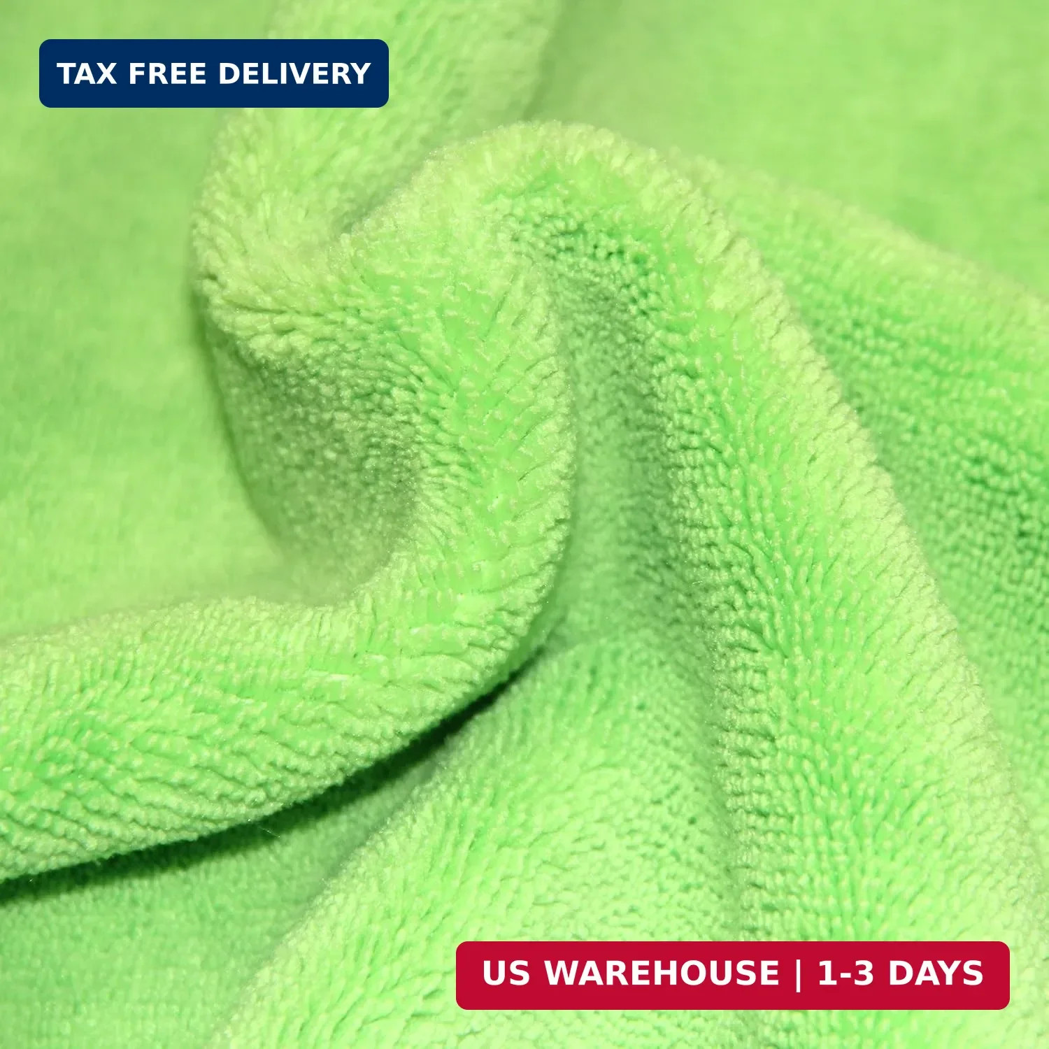 POLYTE Premium Microfiber Cleaning Towel,16×16 in 36 Pack (Blue,Green,Yellow)