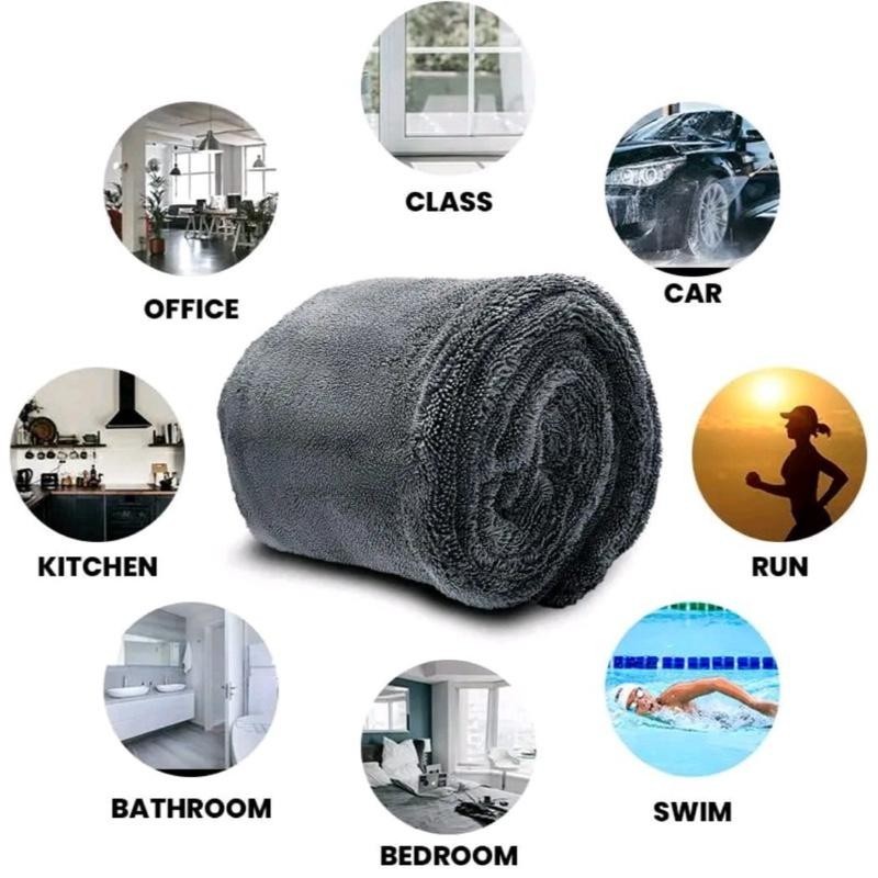 Car Wash Towel – 1600 GSM | 24″×36″ | Reusable & Ultra-Absorbent