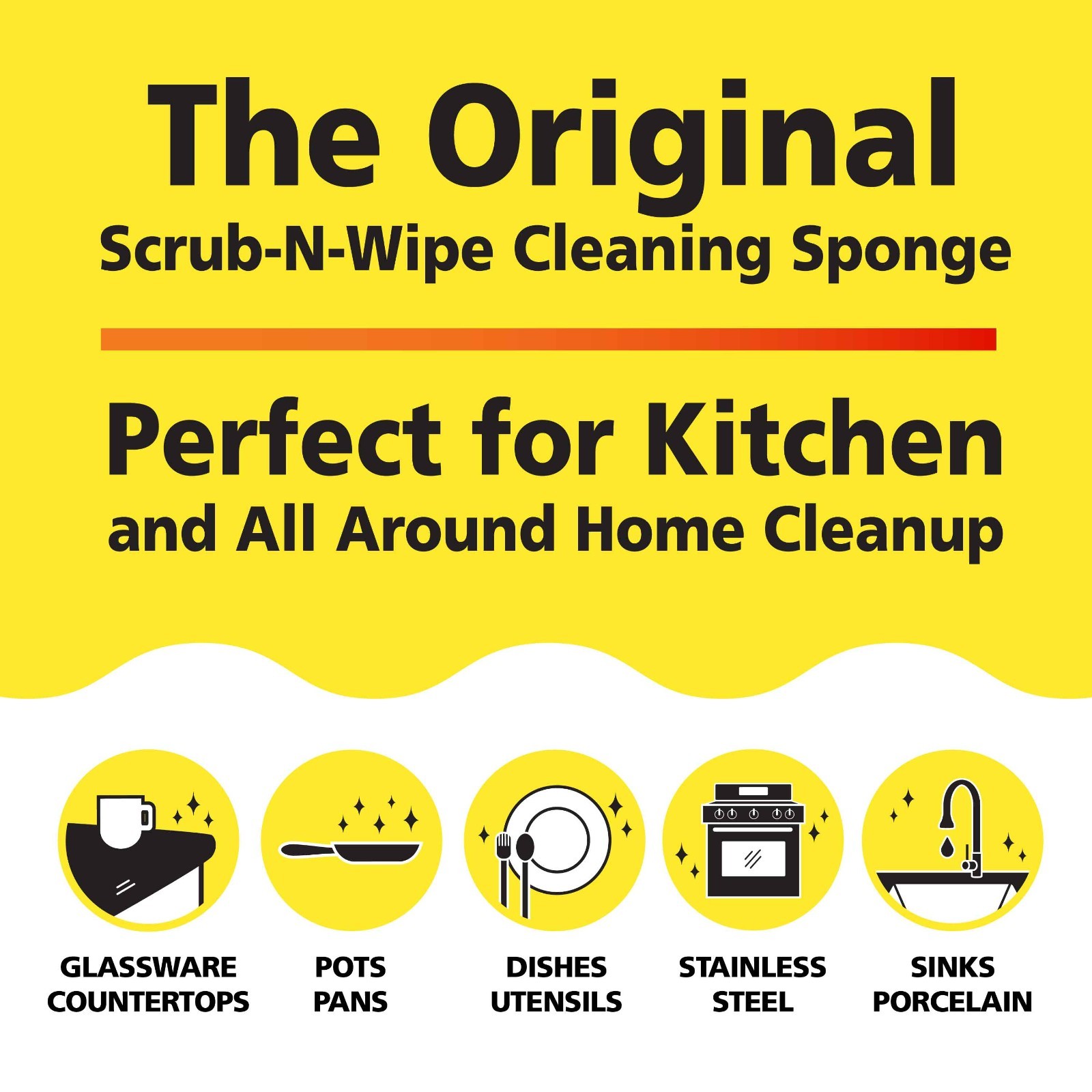 SALE!! Tuff-Scrub Original Microfiber Cleaning Sponge Pads, Large 12-Pack