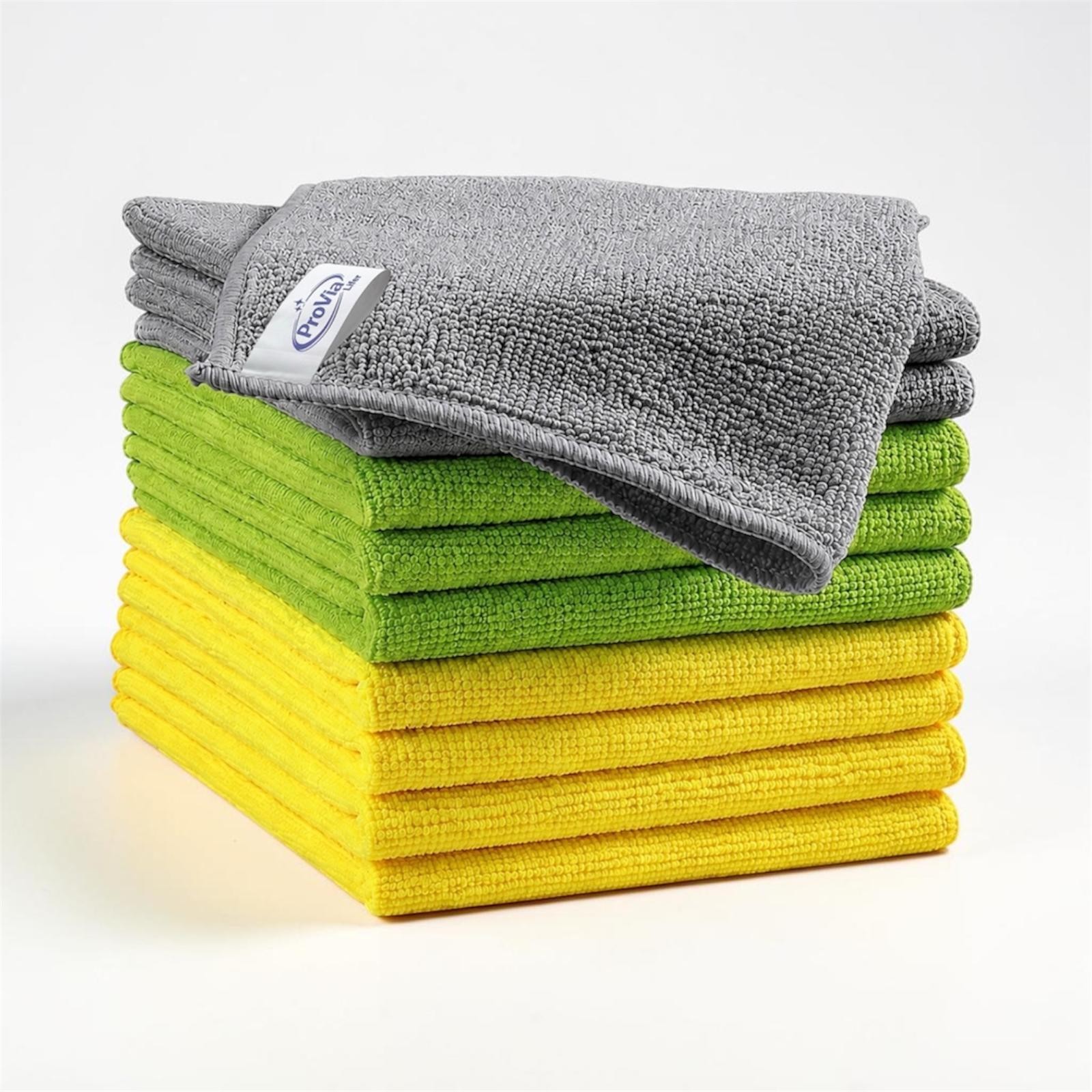 Microfiber Cleaning Cloths, Ultra Absorbent, Lint Free – Pack of 12