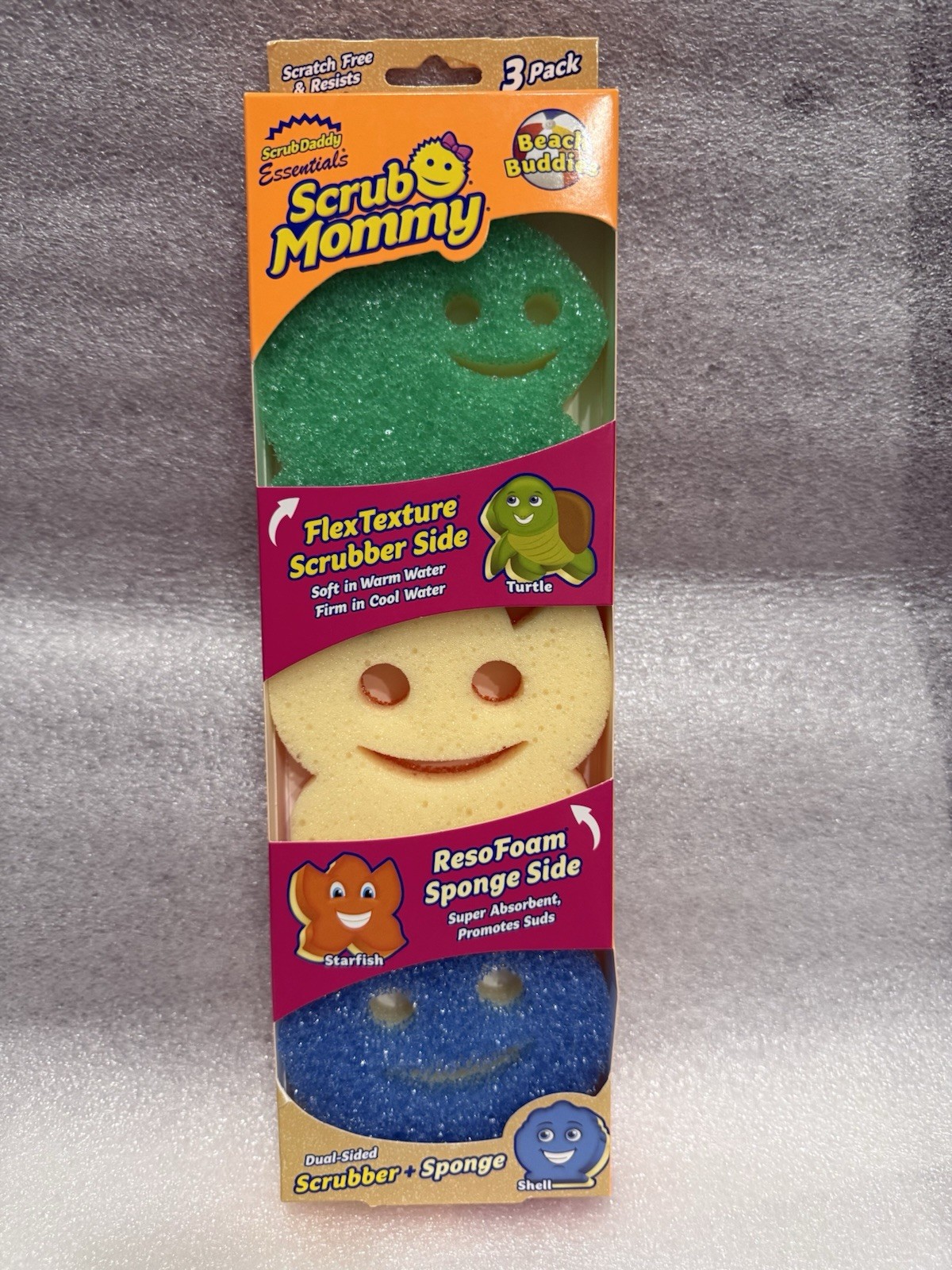 Scrub Mommy Beach Buddies 3 Pack Special Summer Edition Brand New
