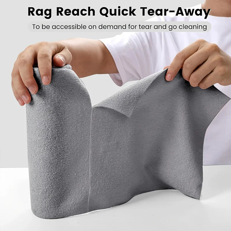 Reusable Microfiber Cleaning Cloth Roll (25x25cm) – Absorbent & Washable for Hom