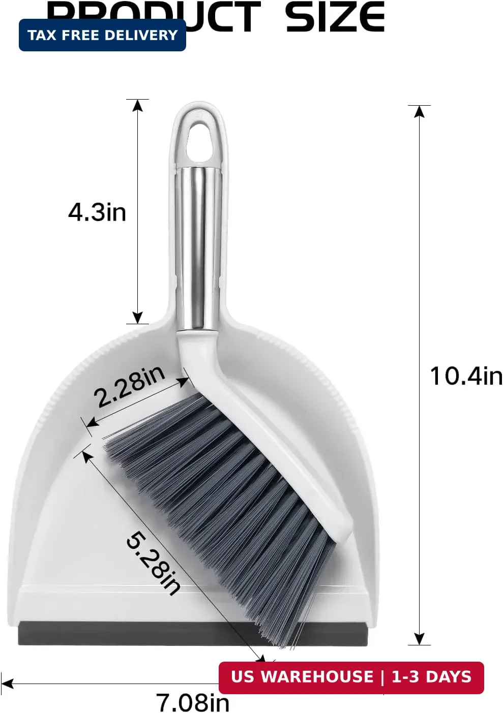 Mini Broom and Dustpan Set,Small Dust Pan and Brush Set with Handle Dustpan Tee