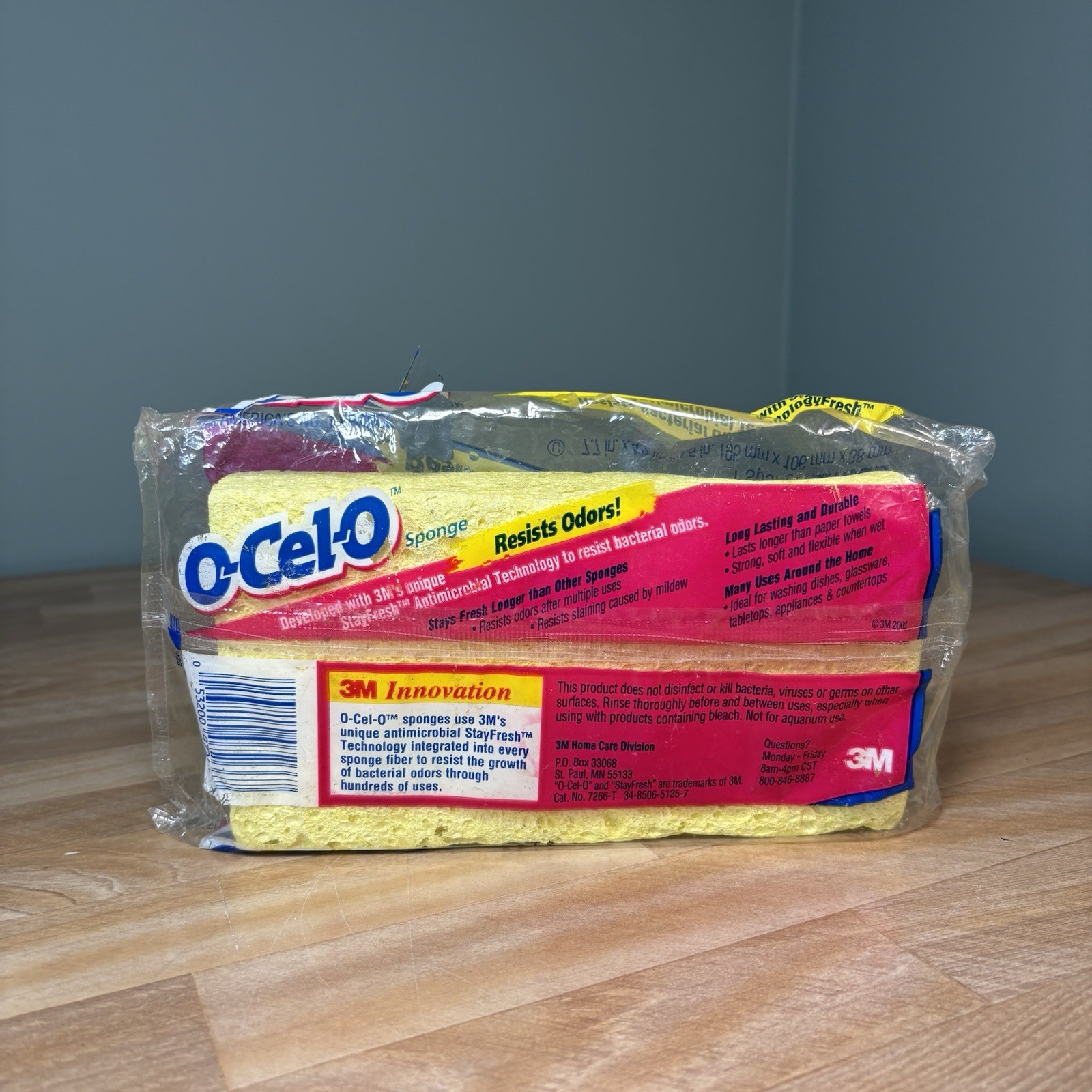 VTG Scotch Brite Ocelo Multi Purpose Large Sponge 3M Antimicrobial 7.7×4.2×1.5”