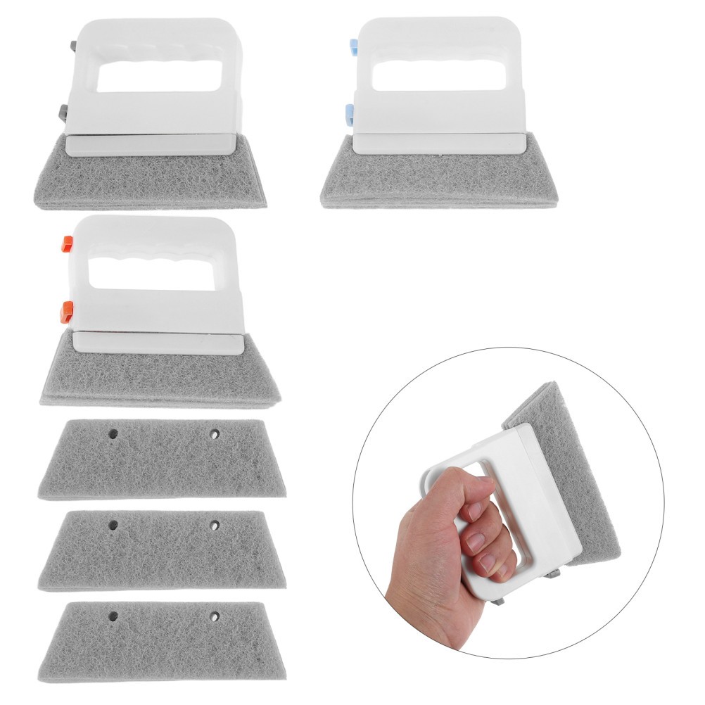 3Pcs Reusable Window Track Groove Cleaners with Ergonomic Handle Assorted Colors